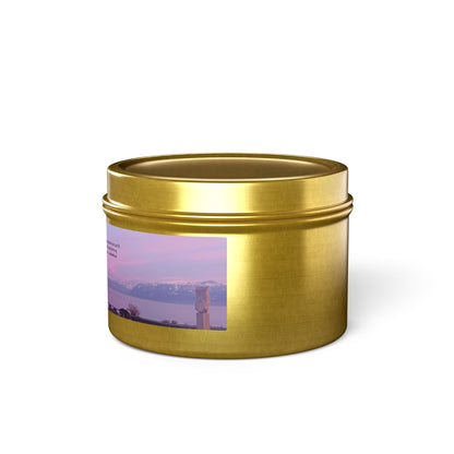 Sunset Gradient Candle, Evergreen. Fresh Coffee smell, Mango Coconut Smell. Spa Retreat, Vanilla Bean, Peace subliminal messaging