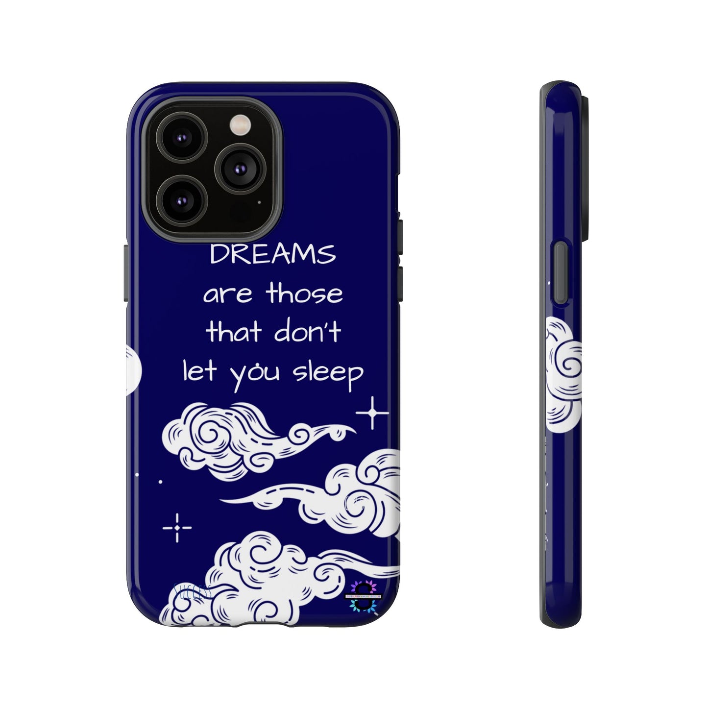 Limited Edition | Royal Blue Phone Case with Motivational Quote – Cloud Design Slim Protective Cover with Dual Layer Protection | Success Subliminals | Motivational Quote