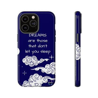 Limited Edition | Royal Blue Phone Case with Motivational Quote – Cloud Design Slim Protective Cover with Dual Layer Protection | Success Subliminals | Motivational Quote
