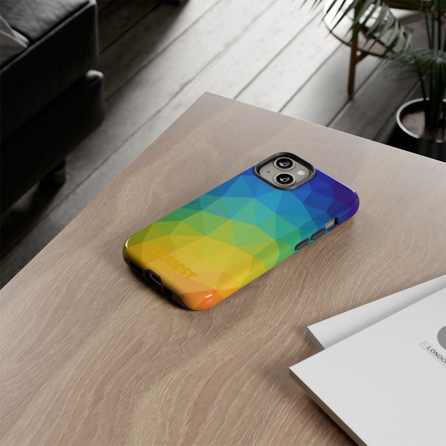 Chromatic Geometric Phone Cover | Mobile Cover  | Luckiest person alive subliminal
