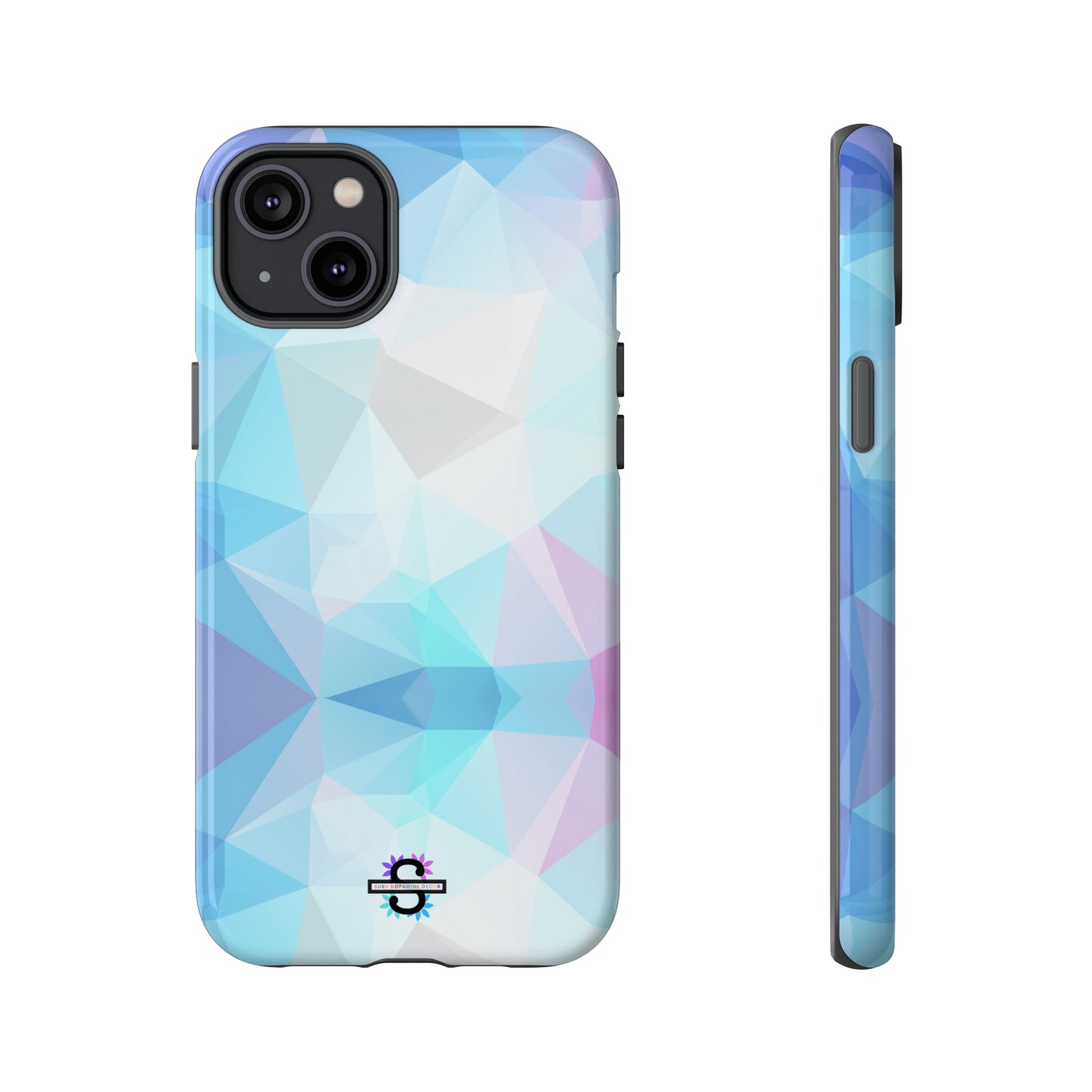 Geometric Blue Phone Cover