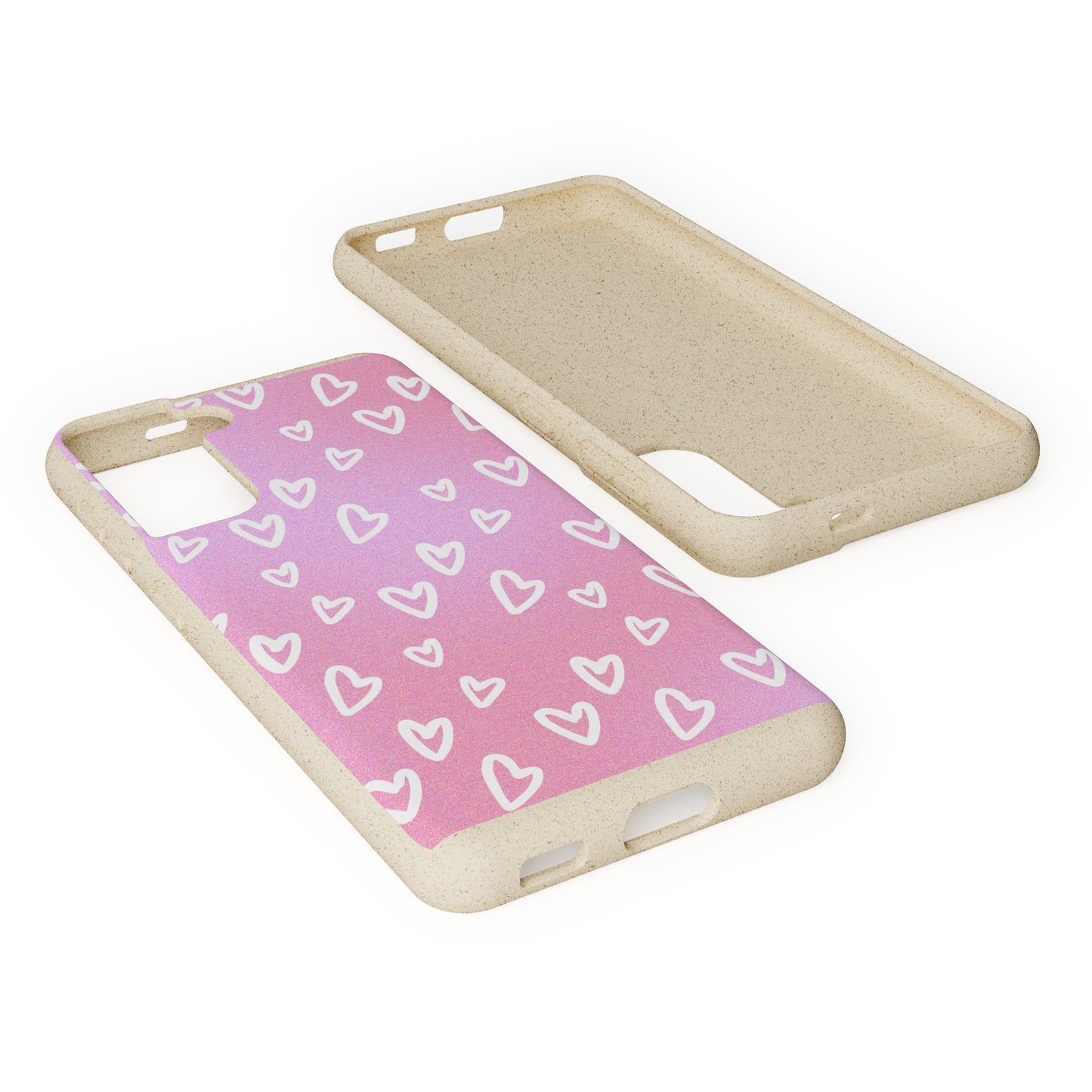 Eco friendly Heart print Mobile Case