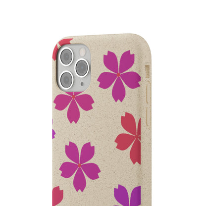 Eco friendly Red floral Phone case