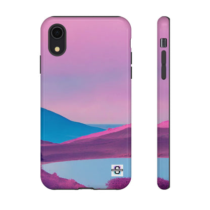 Pink Blue landscape design Phone cover | Mobile case