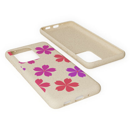 Eco friendly Red floral Phone case