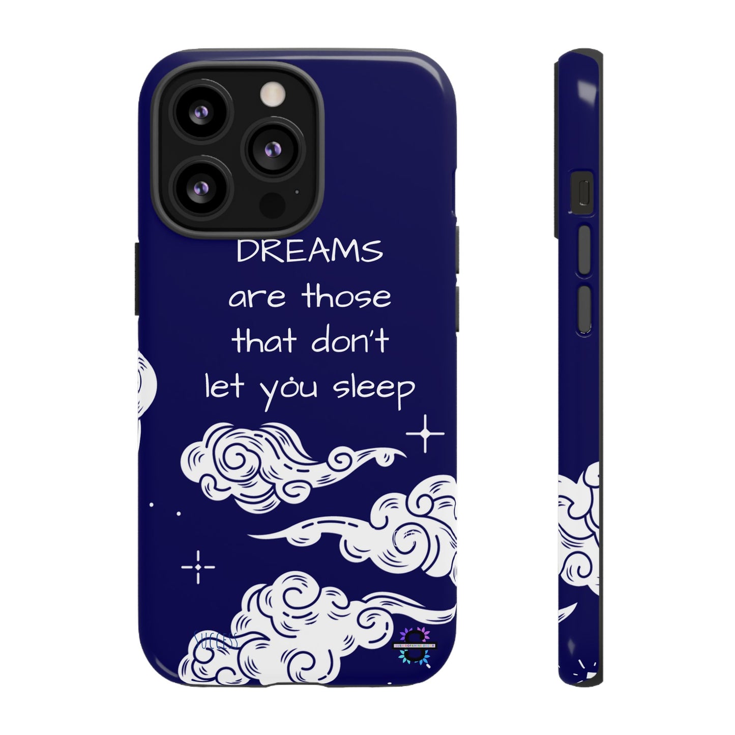 Limited Edition | Royal Blue Phone Case with Motivational Quote – Cloud Design Slim Protective Cover with Dual Layer Protection | Success Subliminals | Motivational Quote