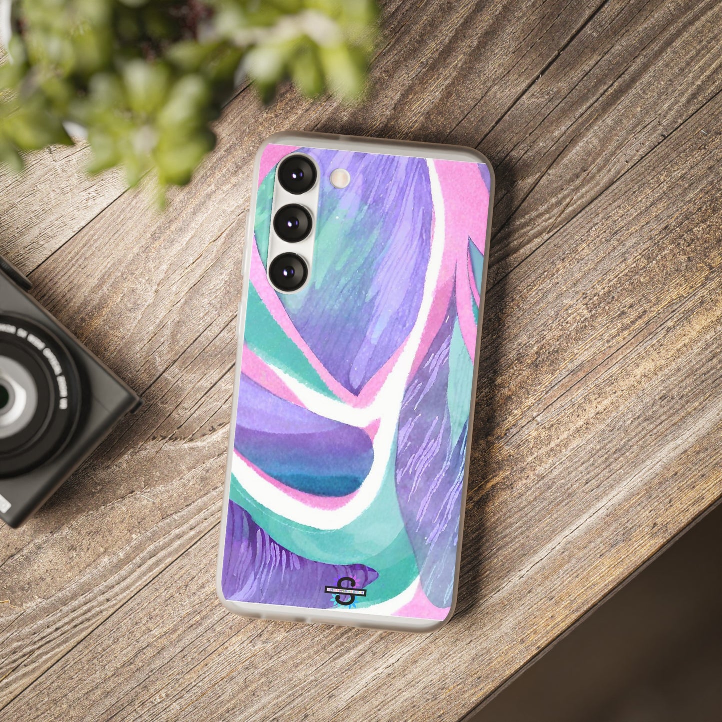 Purple Blue Green Pattern Phone cover