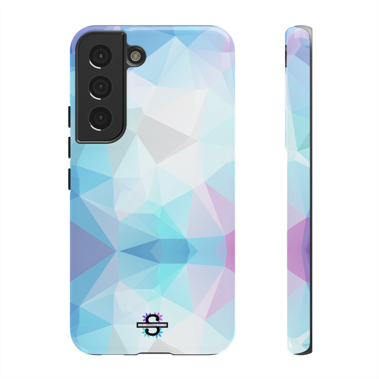 Geometric Blue Phone Cover