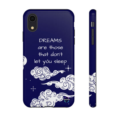 Limited Edition | Royal Blue Phone Case with Motivational Quote – Cloud Design Slim Protective Cover with Dual Layer Protection | Success Subliminals | Motivational Quote