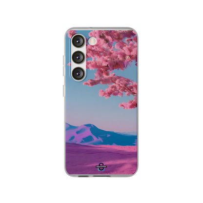 Flexi Pink landscape cherry blossom Phone case | Mobile cover