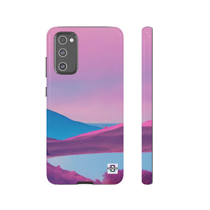 Pink Blue landscape design Phone cover | Mobile case