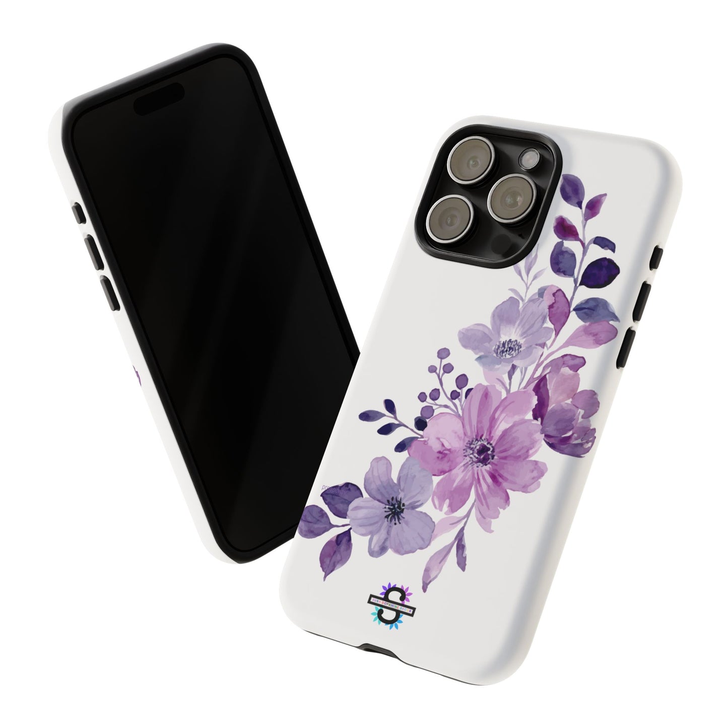 Limited Edition Floral Purple Phone Case | Prosperity Subliminals | Protective Hard Cover | Exclusive Collector's item