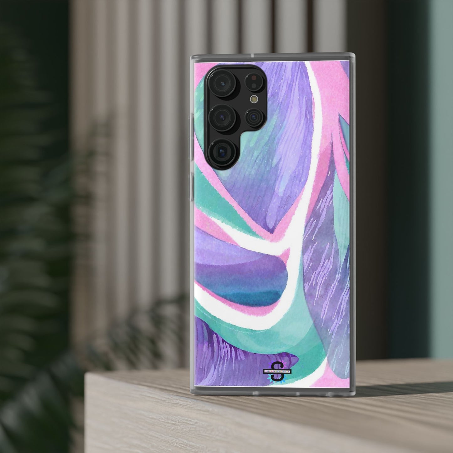 Subliminals for Prosperity | Purple Blue Green Pattern Phone cover | World's first Subliminals Brand | Sush Dopamine Decor