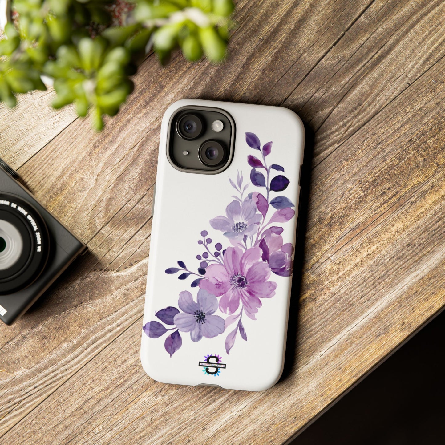 Limited Edition Floral Purple Phone Case | Prosperity Subliminals | Protective Hard Cover | Exclusive Collector's item