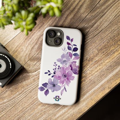 Limited Edition Floral Purple Phone Case | Prosperity Subliminals | Protective Hard Cover | Exclusive Collector's item