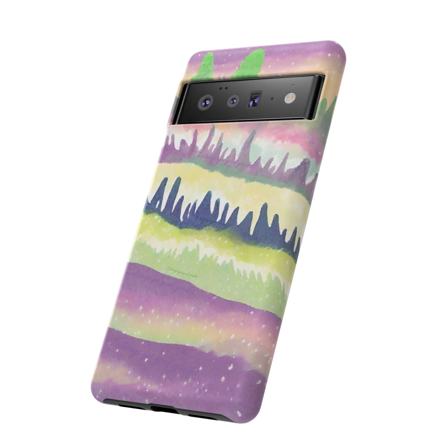 Limited Edition | Subliminals for good grades | Beautiful Abstract Landscape Phone Case – Nature Design Mobile Cover with Dual Protection