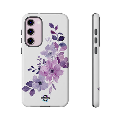 Limited Edition Floral Purple Phone Case | Prosperity Subliminals | Protective Hard Cover | Exclusive Collector's item