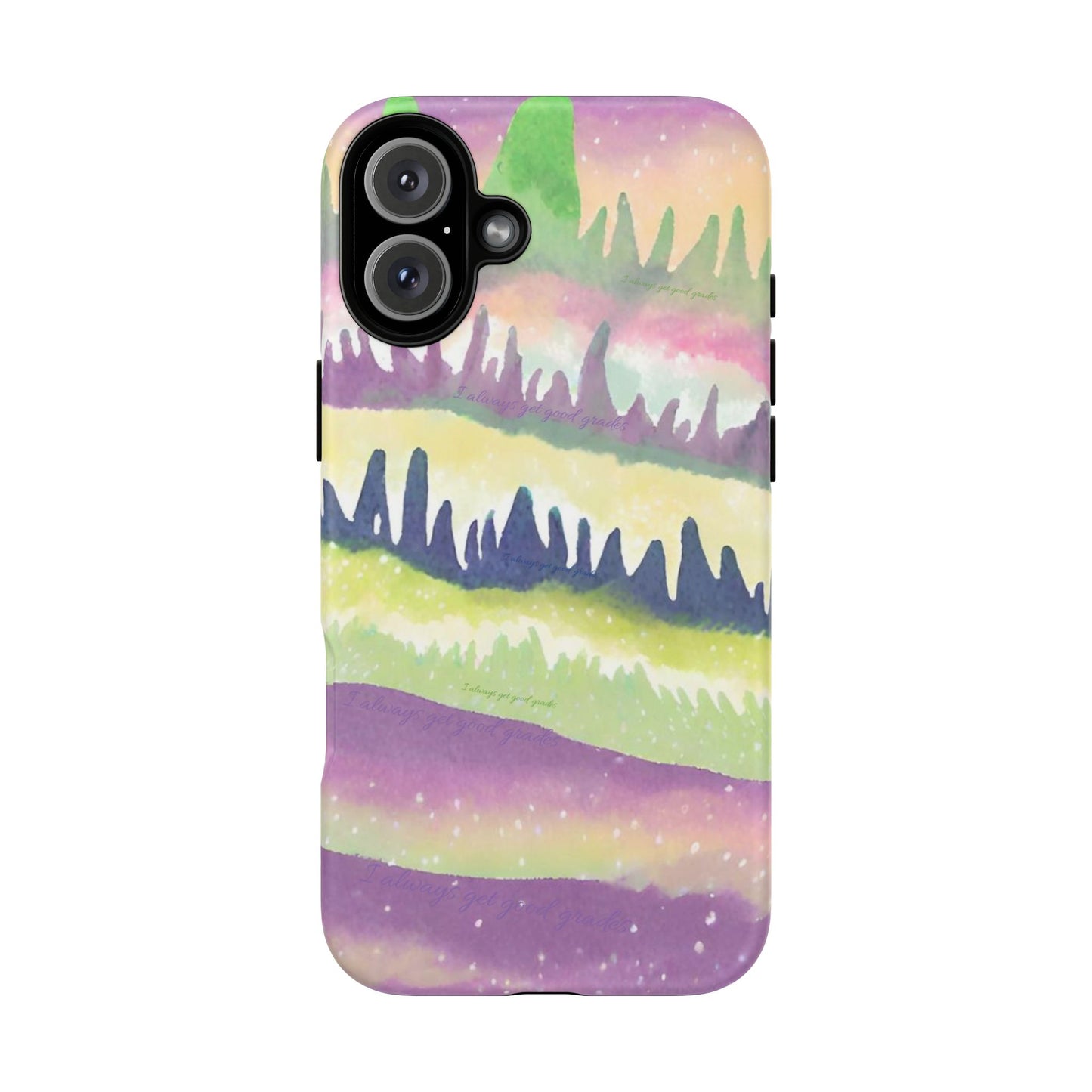 Limited Edition | Subliminals for good grades | Beautiful Abstract Landscape Phone Case – Nature Design Mobile Cover with Dual Protection