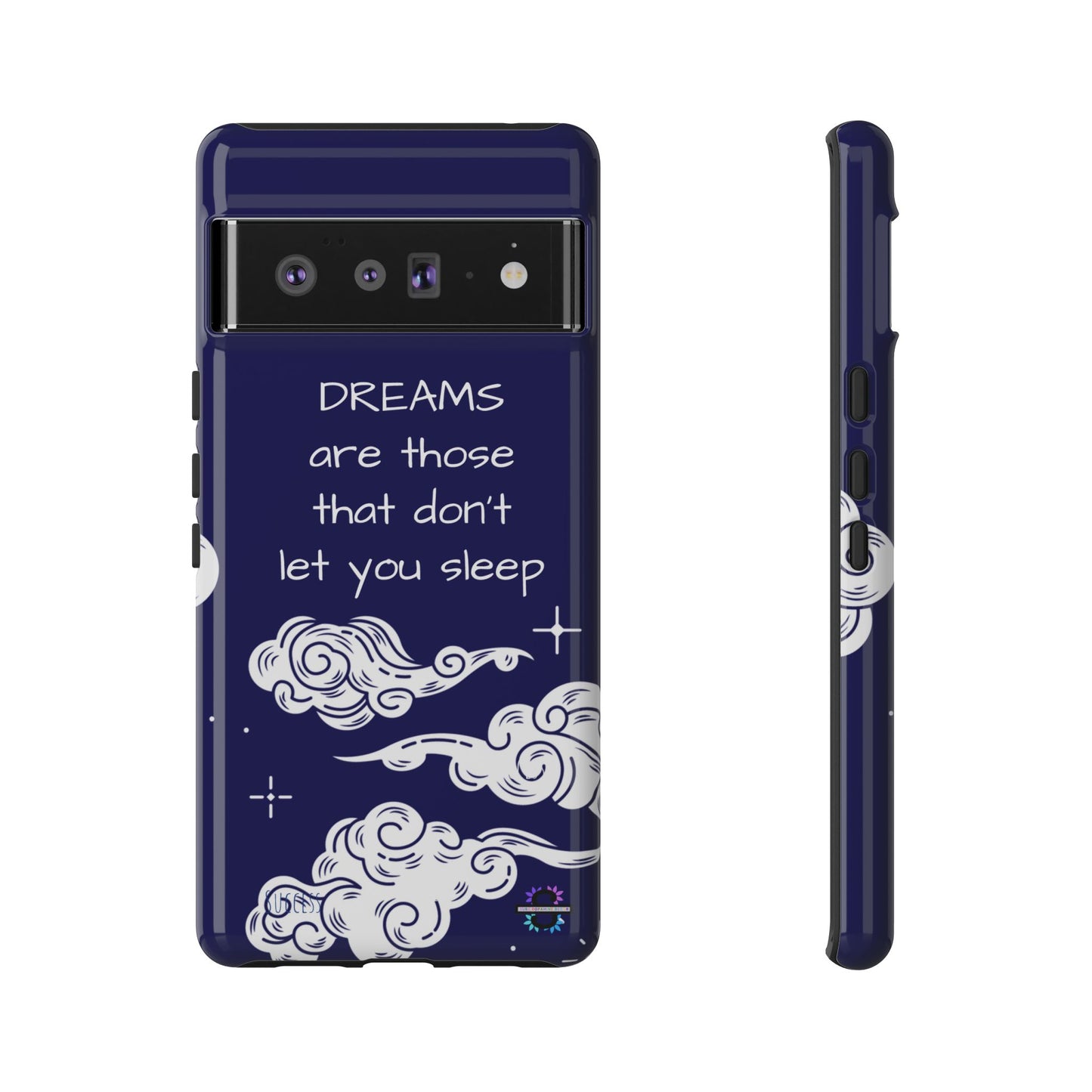 Limited Edition | Royal Blue Phone Case with Motivational Quote – Cloud Design Slim Protective Cover with Dual Layer Protection | Success Subliminals | Motivational Quote