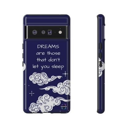 Limited Edition | Royal Blue Phone Case with Motivational Quote – Cloud Design Slim Protective Cover with Dual Layer Protection | Success Subliminals | Motivational Quote