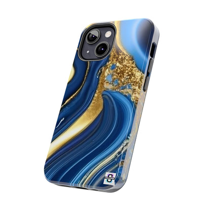 Royal Blue Gold Marble Phone Case | Mobile cover