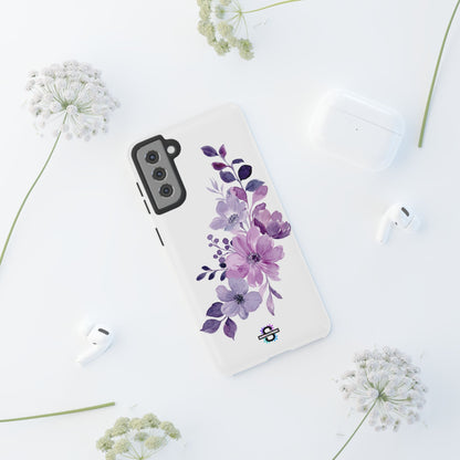 Limited Edition Floral Purple Phone Case | Prosperity Subliminals | Protective Hard Cover | Exclusive Collector's item