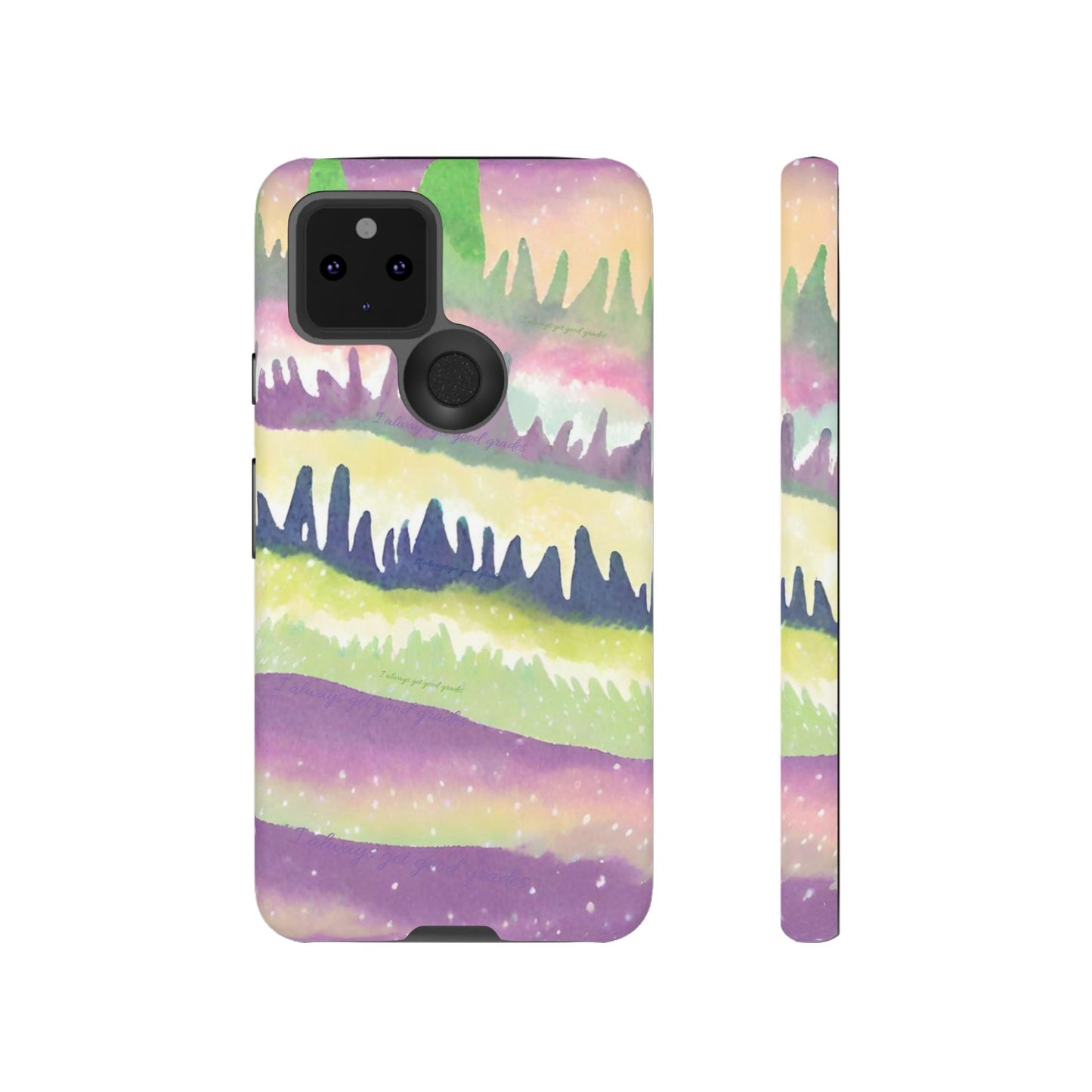 Limited Edition | Subliminals for good grades | Beautiful Abstract Landscape Phone Case – Nature Design Mobile Cover with Dual Protection