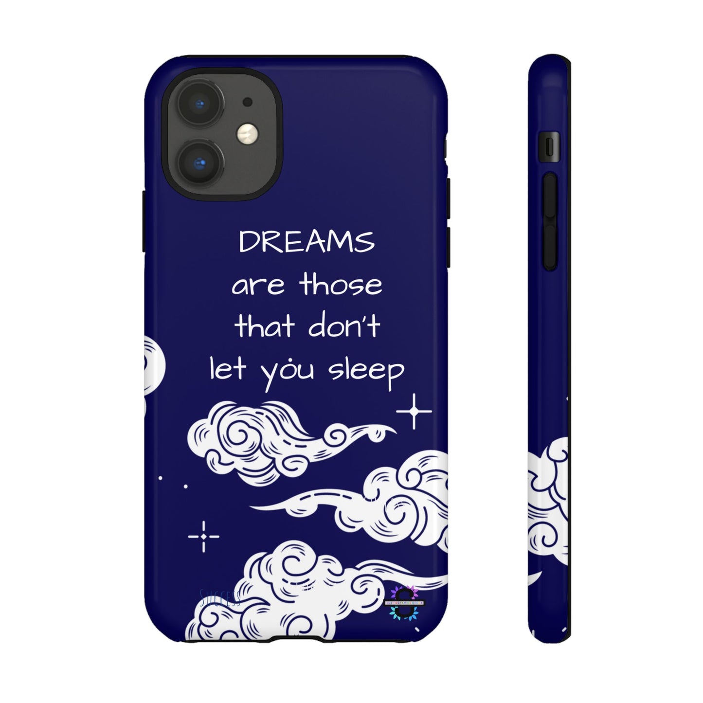 Limited Edition | Royal Blue Phone Case with Motivational Quote – Cloud Design Slim Protective Cover with Dual Layer Protection | Success Subliminals | Motivational Quote