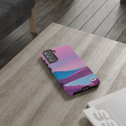 Pink Blue landscape design Phone cover | Mobile case