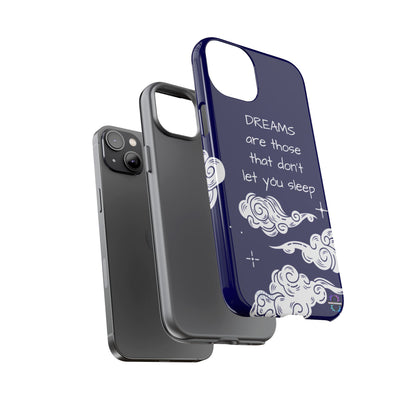 Limited Edition | Royal Blue Phone Case with Motivational Quote – Cloud Design Slim Protective Cover with Dual Layer Protection | Success Subliminals | Motivational Quote