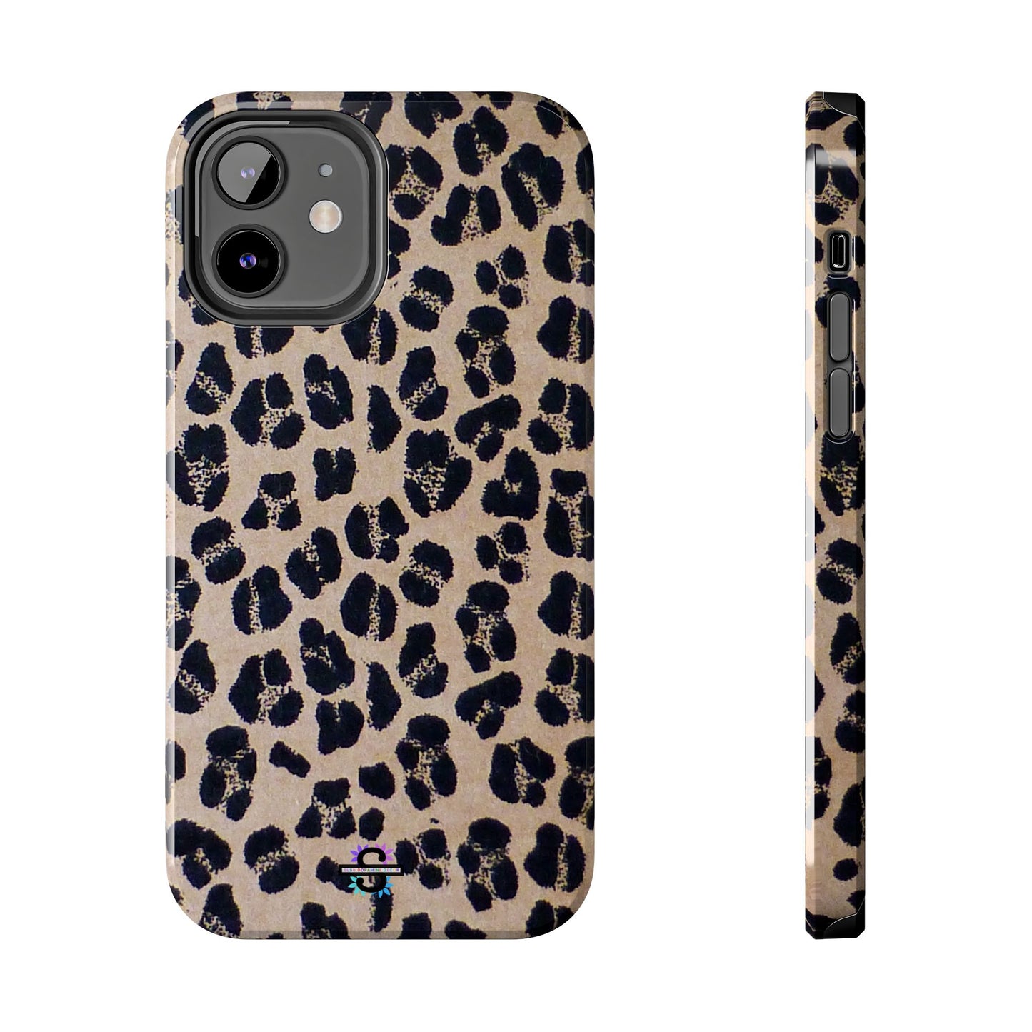 Black and Brown Mobile Cover, Leopard Print, Stylish Mobile Case, Accessories