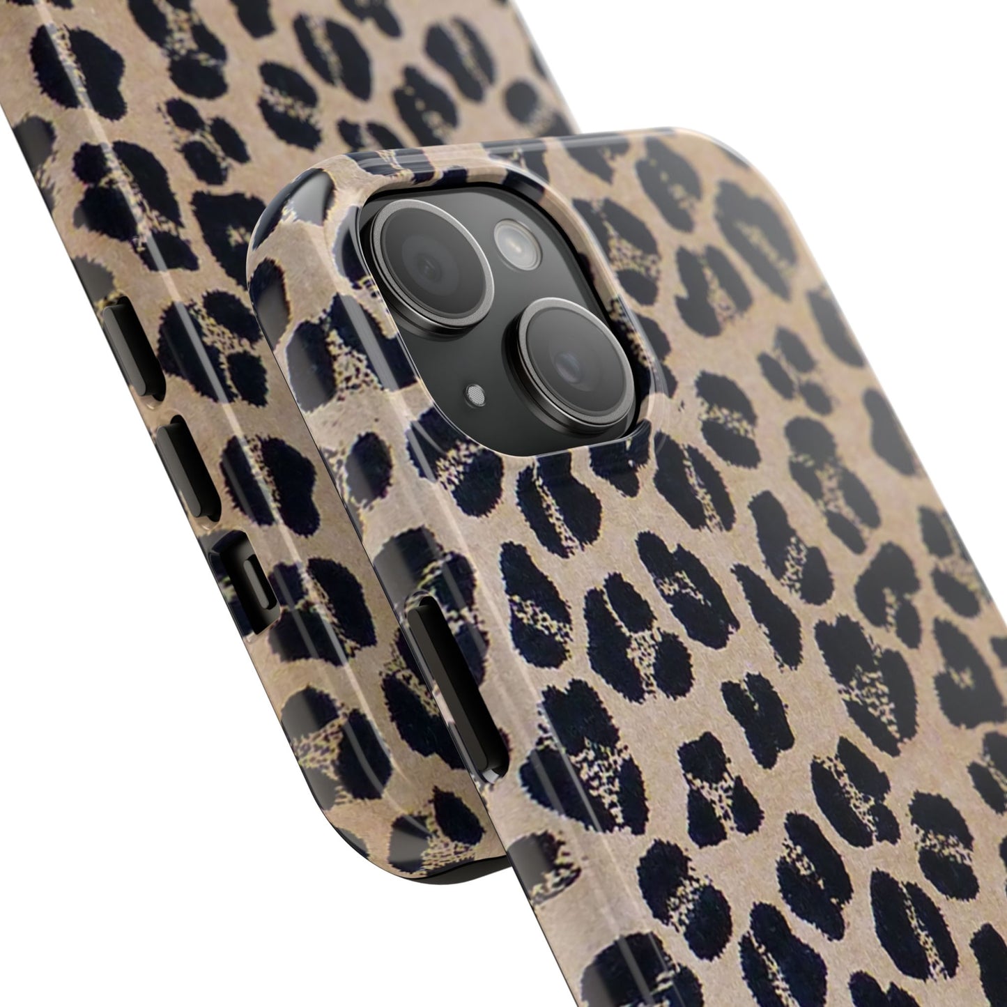 Black and Brown Mobile Cover, Leopard Print, Stylish Mobile Case, Accessories