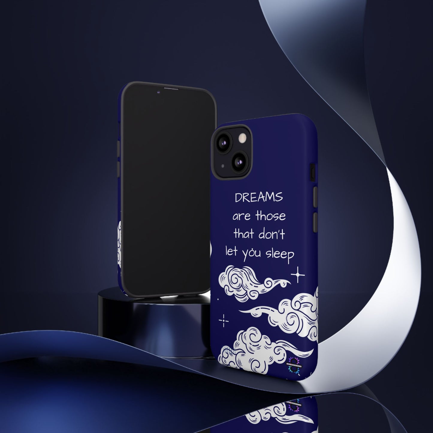 Limited Edition | Royal Blue Phone Case with Motivational Quote – Cloud Design Slim Protective Cover with Dual Layer Protection | Success Subliminals | Motivational Quote