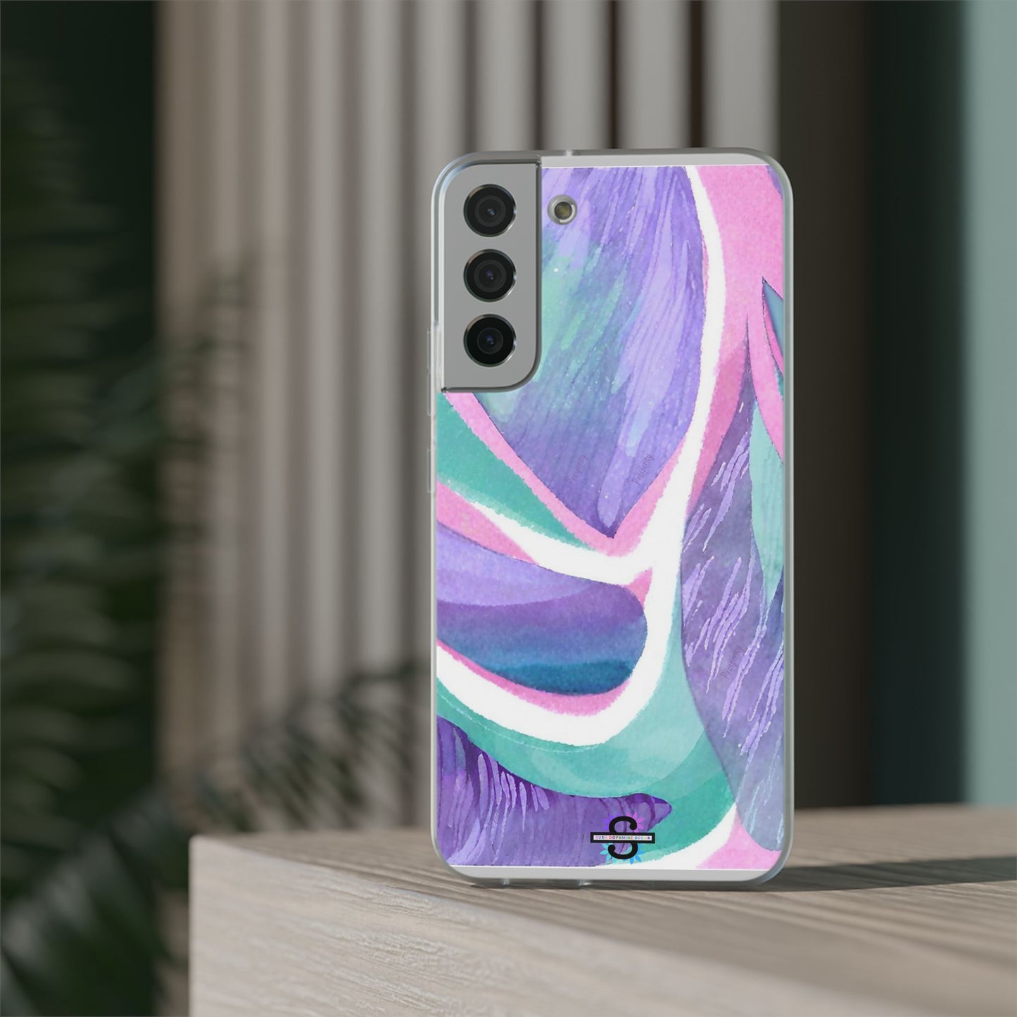 Subliminals for Prosperity | Purple Blue Green Pattern Phone cover | World's first Subliminals Brand | Sush Dopamine Decor