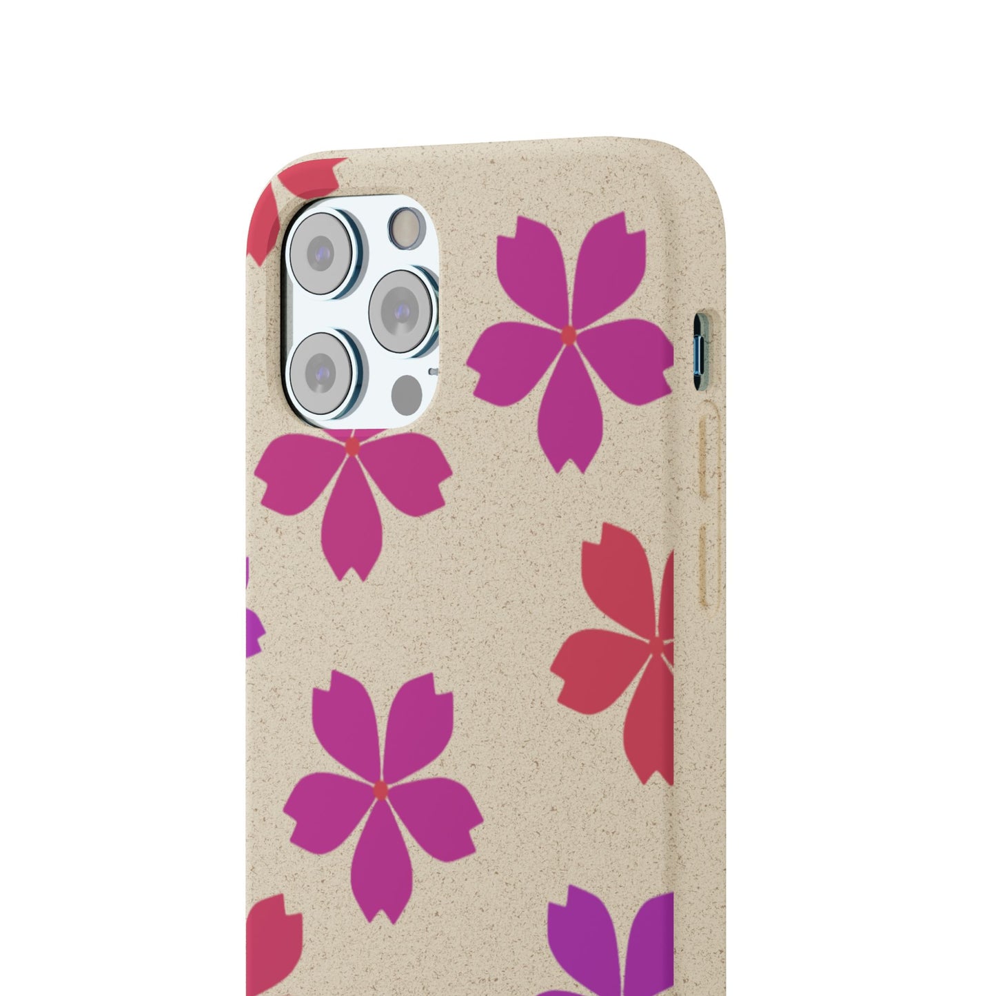 Eco friendly Red floral Phone case