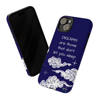 Limited Edition | Royal Blue Phone Case with Motivational Quote – Cloud Design Slim Protective Cover with Dual Layer Protection | Success Subliminals | Motivational Quote