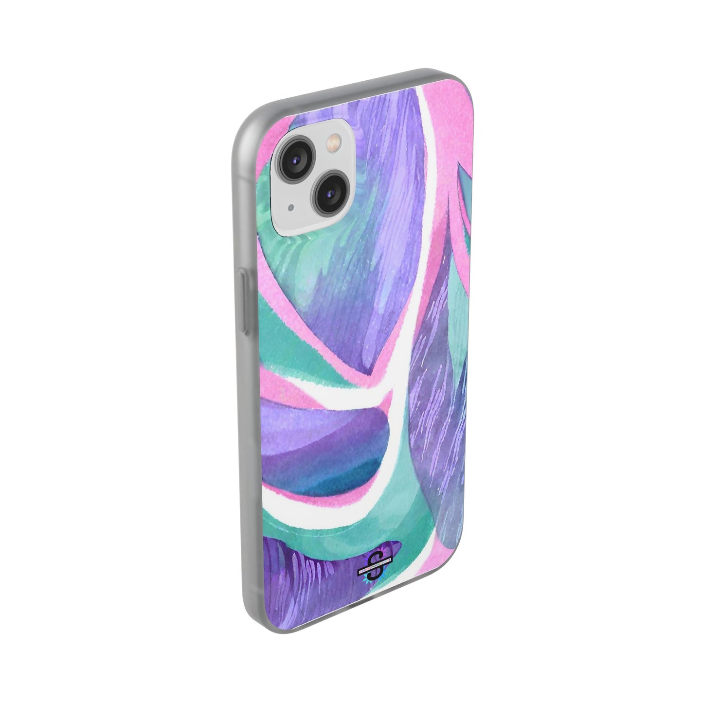 Subliminals for Prosperity | Purple Blue Green Pattern Phone cover | World's first Subliminals Brand | Sush Dopamine Decor