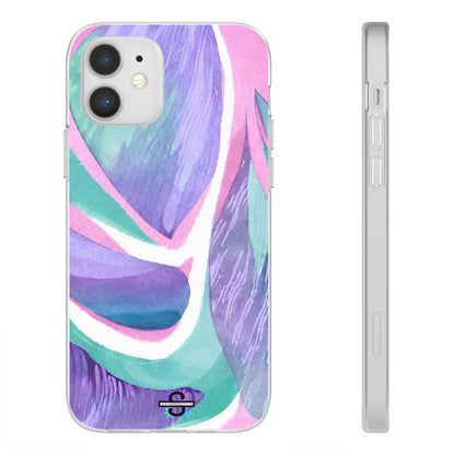 Subliminals for Prosperity | Purple Blue Green Pattern Phone cover | World's first Subliminals Brand | Sush Dopamine Decor