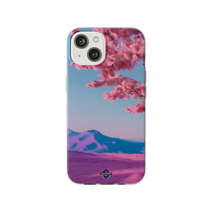 Flexi Pink landscape cherry blossom Phone case | Mobile cover