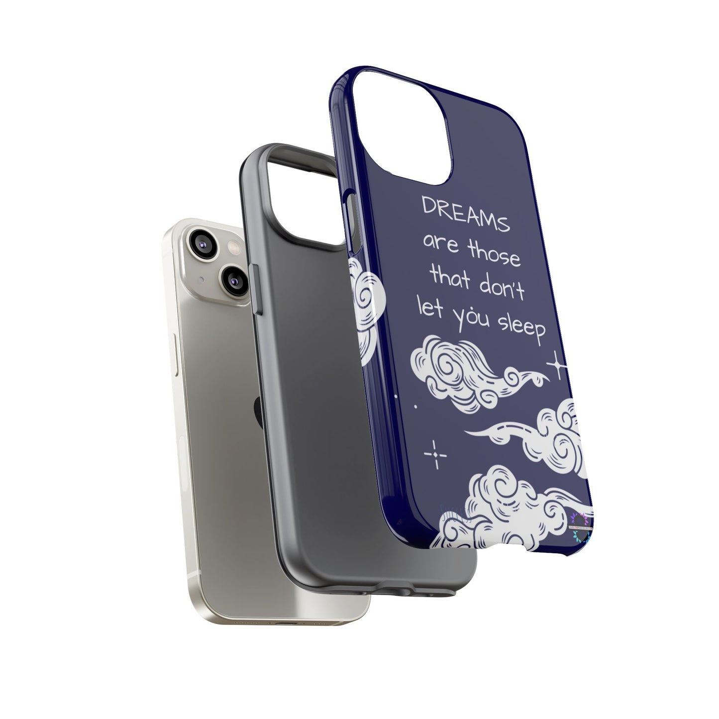 Limited Edition | Royal Blue Phone Case with Motivational Quote – Cloud Design Slim Protective Cover with Dual Layer Protection | Success Subliminals | Motivational Quote