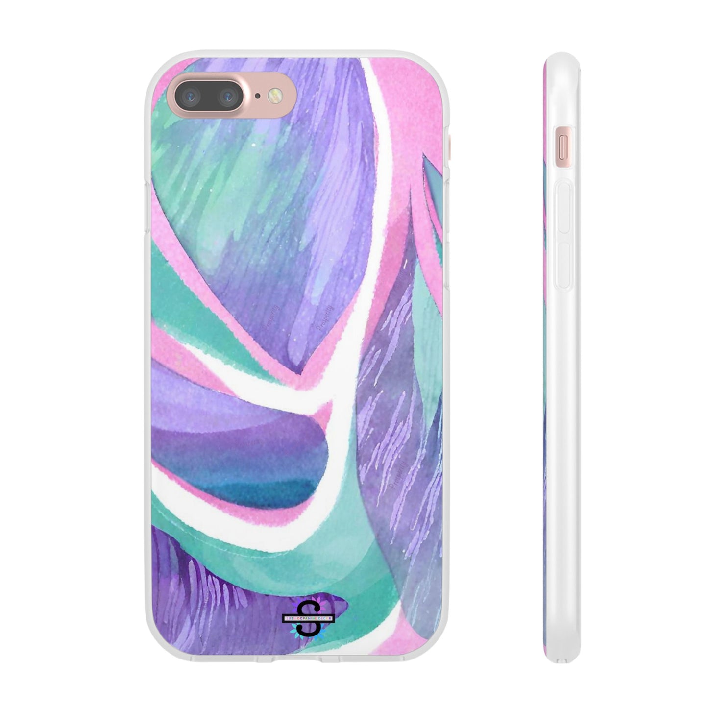 Subliminals for Prosperity | Purple Blue Green Pattern Phone cover | World's first Subliminals Brand | Sush Dopamine Decor
