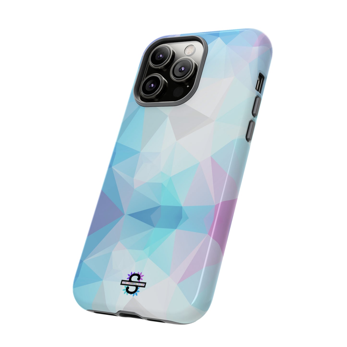 Geometric Blue Phone Cover