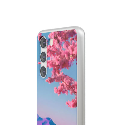 Flexi Pink landscape cherry blossom Phone case | Mobile cover