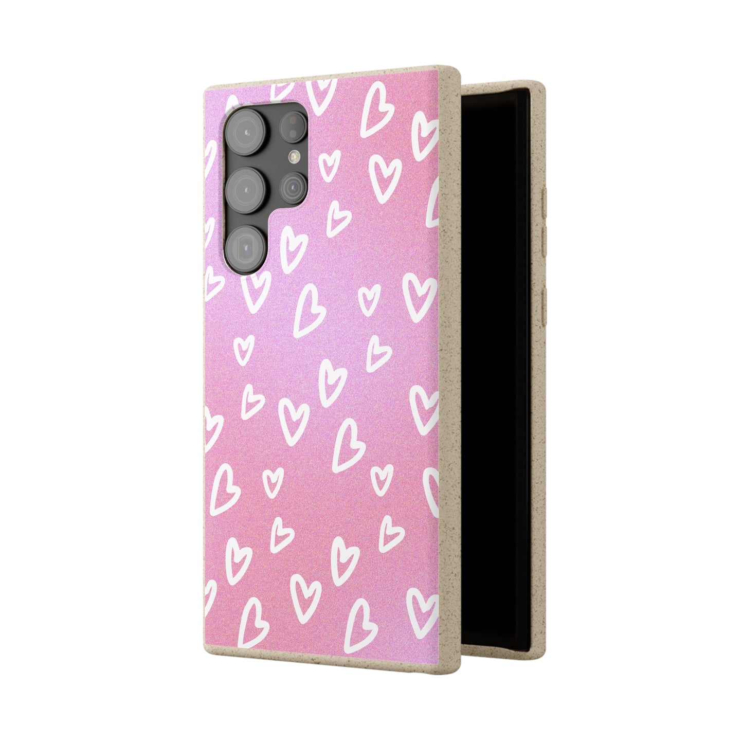 Eco friendly Heart print Mobile Case