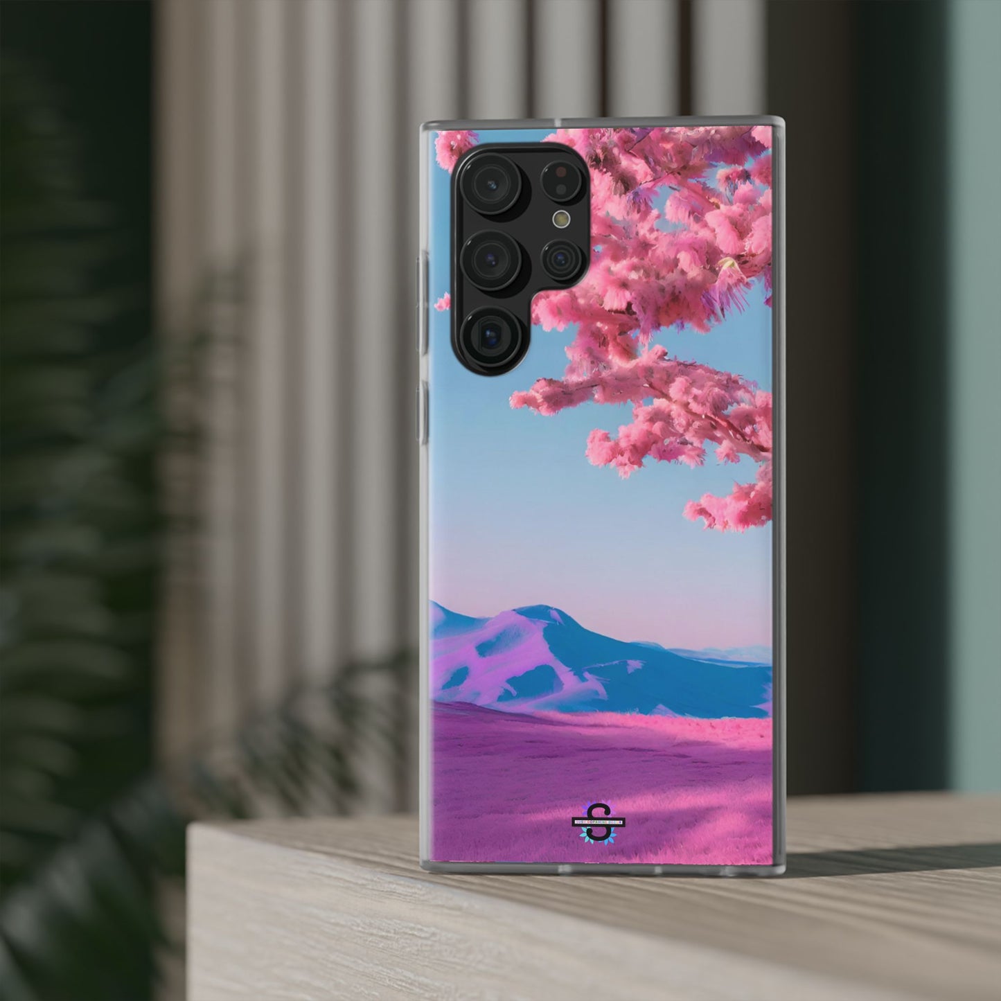 Flexi Pink landscape cherry blossom Phone case | Mobile cover