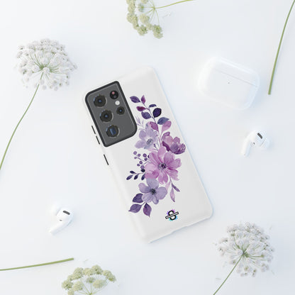 Limited Edition Floral Purple Phone Case | Prosperity Subliminals | Protective Hard Cover | Exclusive Collector's item