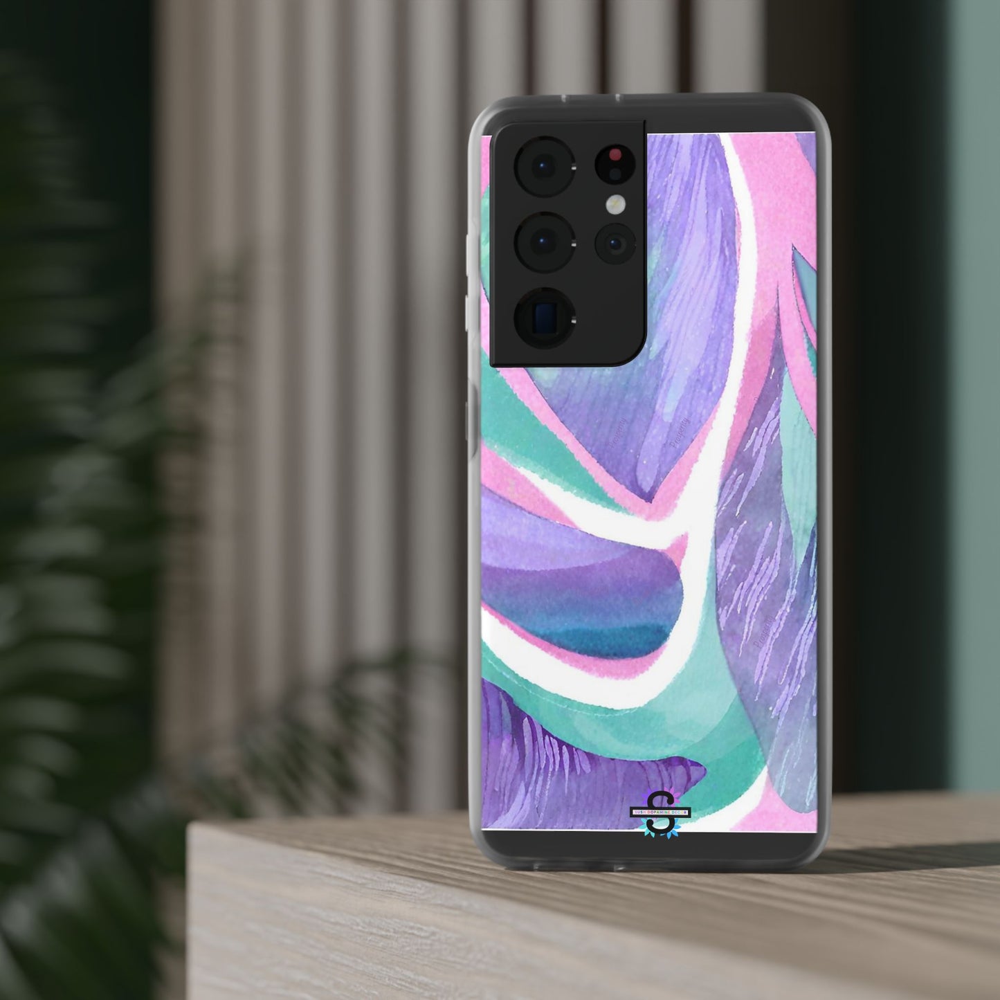 Subliminals for Prosperity | Purple Blue Green Pattern Phone cover | World's first Subliminals Brand | Sush Dopamine Decor