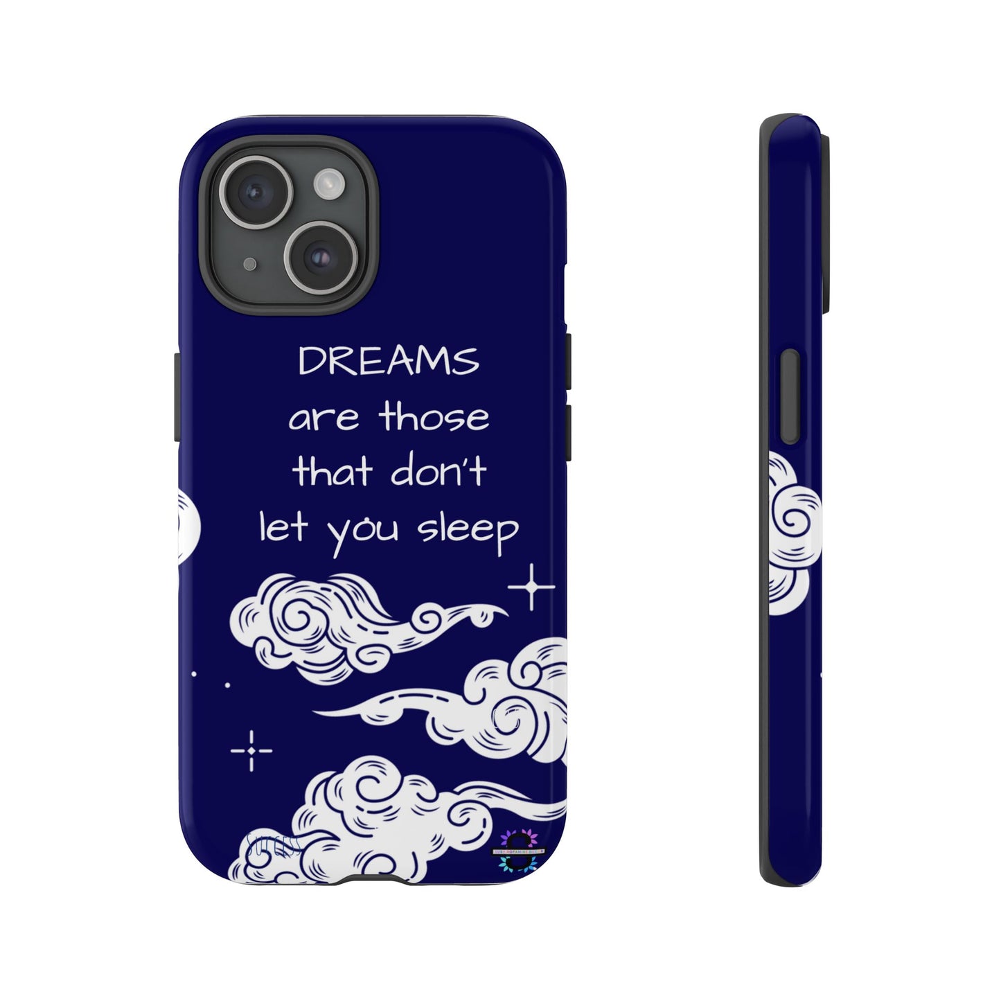 Limited Edition | Royal Blue Phone Case with Motivational Quote – Cloud Design Slim Protective Cover with Dual Layer Protection | Success Subliminals | Motivational Quote