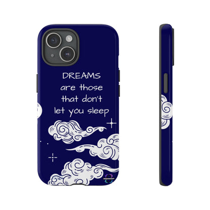 Limited Edition | Royal Blue Phone Case with Motivational Quote – Cloud Design Slim Protective Cover with Dual Layer Protection | Success Subliminals | Motivational Quote