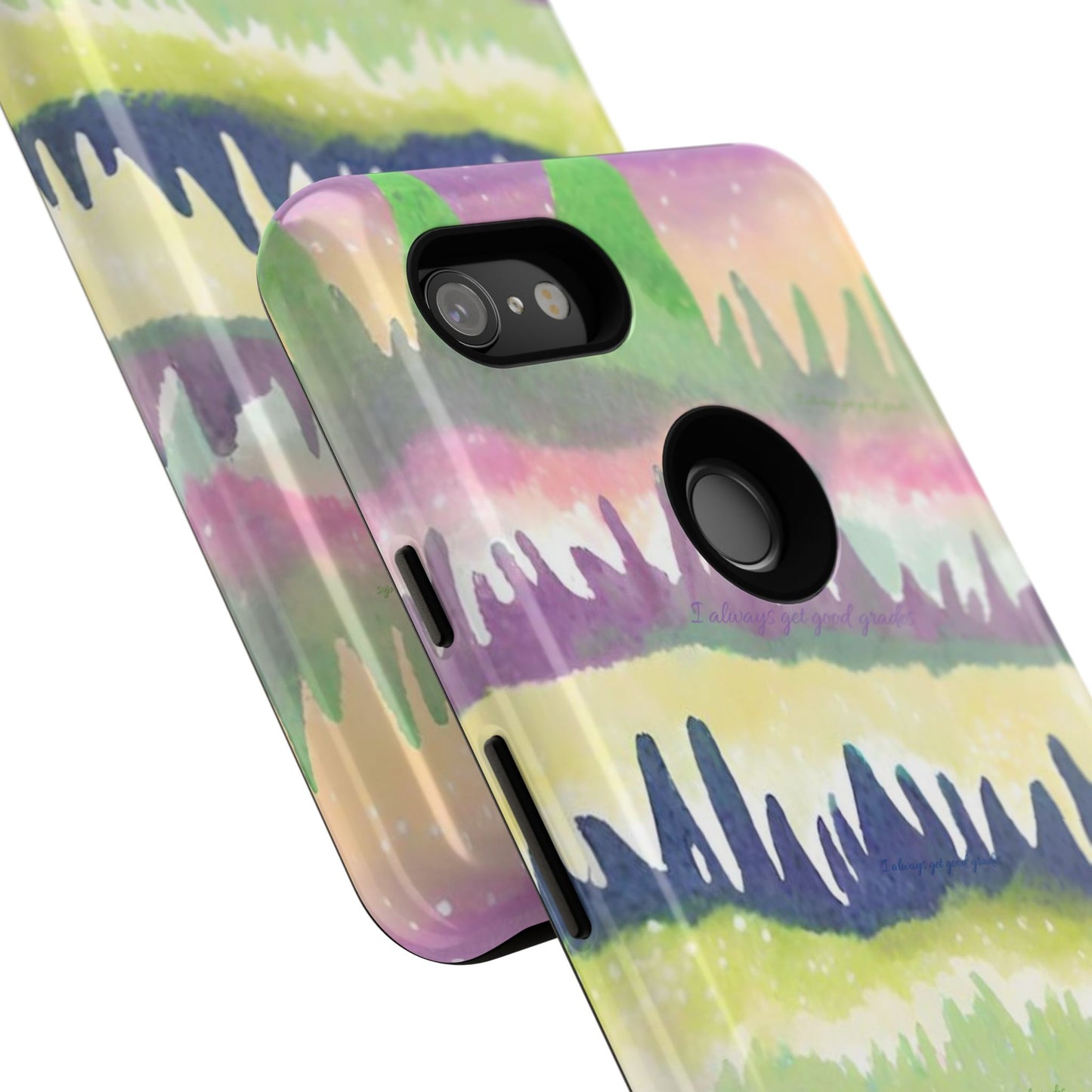 Limited Edition | Subliminals for good grades | Beautiful Abstract Landscape Phone Case – Nature Design Mobile Cover with Dual Protection